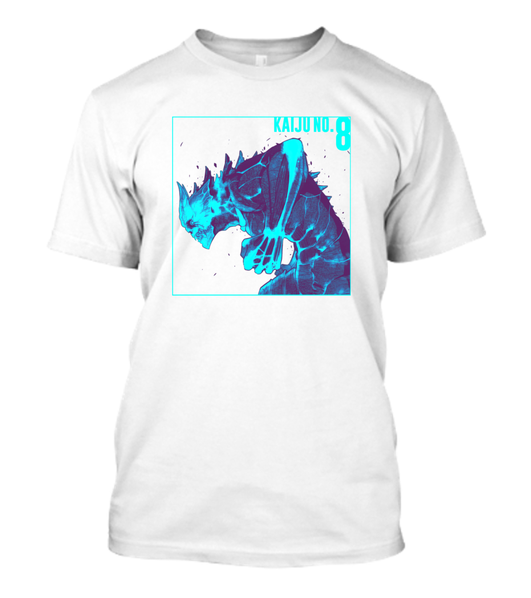 Kaiju No 8 Neon Blue Creature Profile T-Shirt