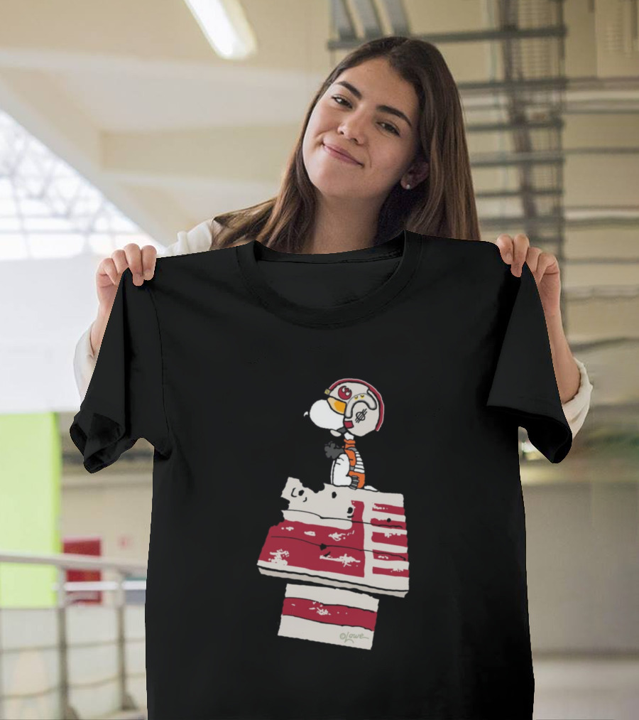 Snoopy Star Wars X-Wing Pilot Doghouse T-Shirt