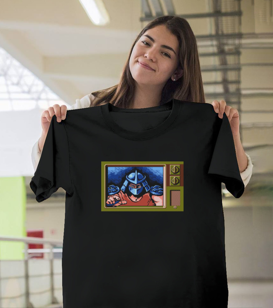 Shredder on Retro TV Screen – Tonight I Dine On Turtle Soup T-Shirt