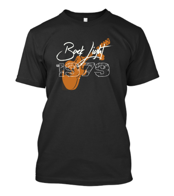 Back Light 1979 Distressed Rock Concert Guitar T-Shirt