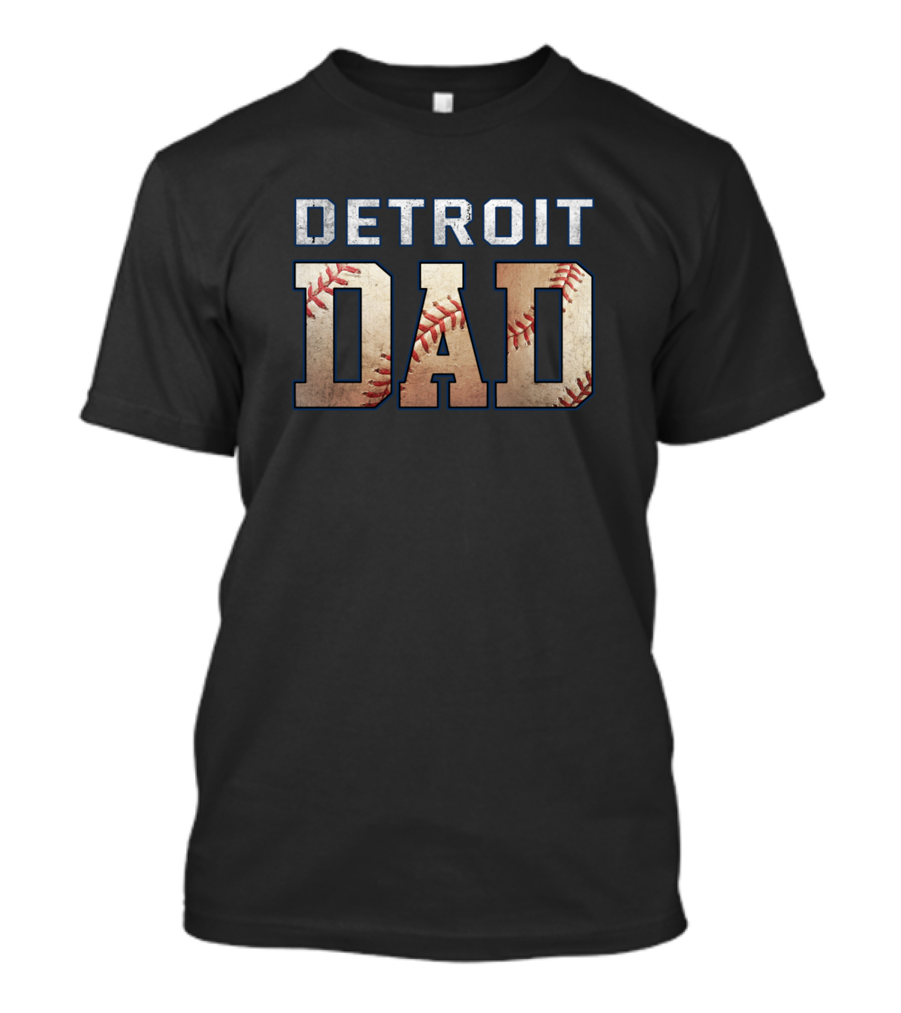 Detroit Dad Baseball Detroit Tigers Club Dad T-Shirt