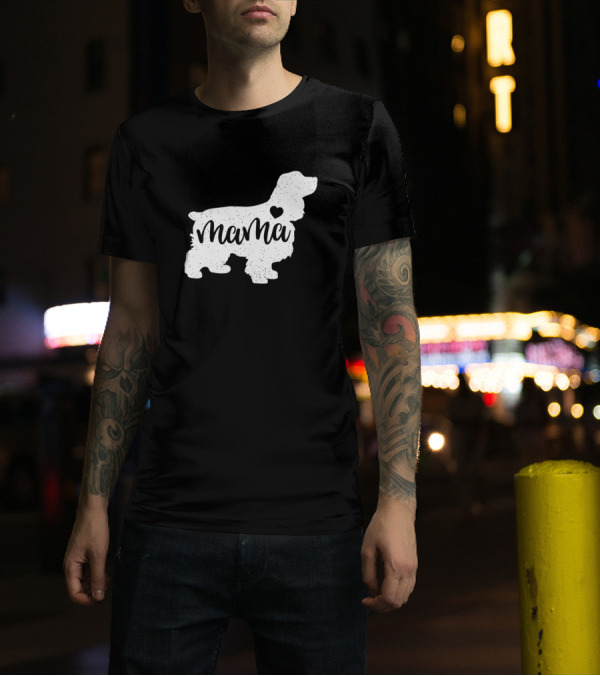 Cocker Spaniel Mama Heart T-Shirt