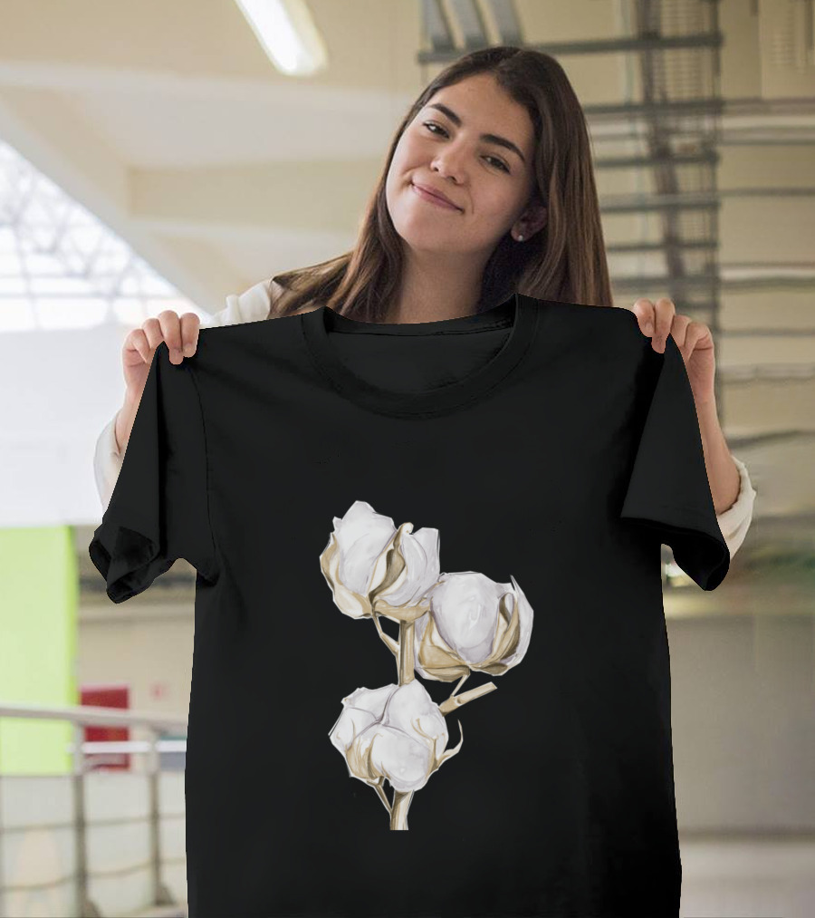 Cotton Flowers Botanical T-Shirt