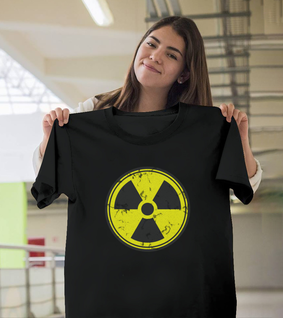 Worn Distressed Radioactive Hazard T-Shirt