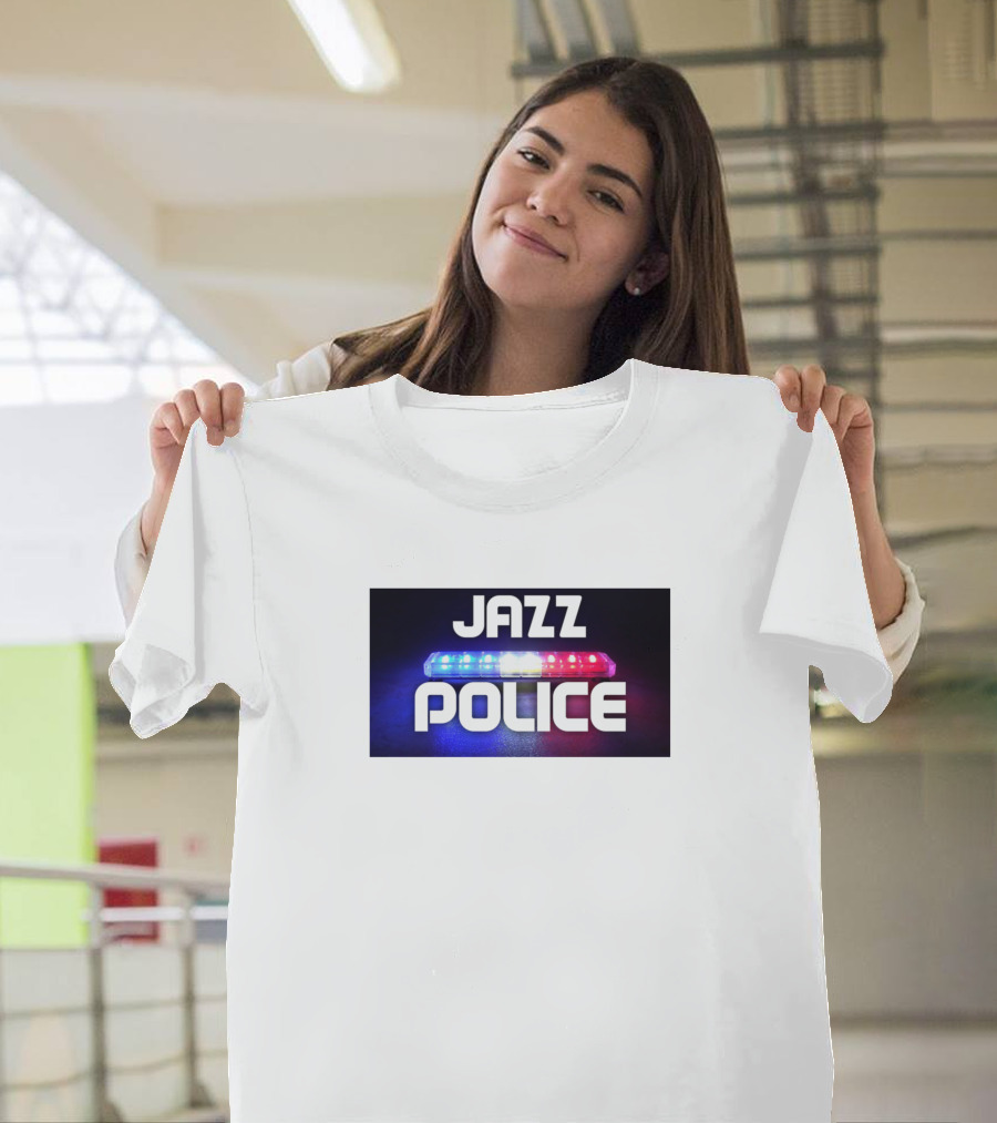 Jazz Police Vibrant LED Flashing Lights T-Shirt