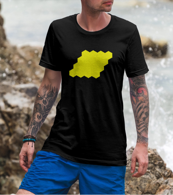 Honeybee Beehive Honeycomb Tiled T-Shirt