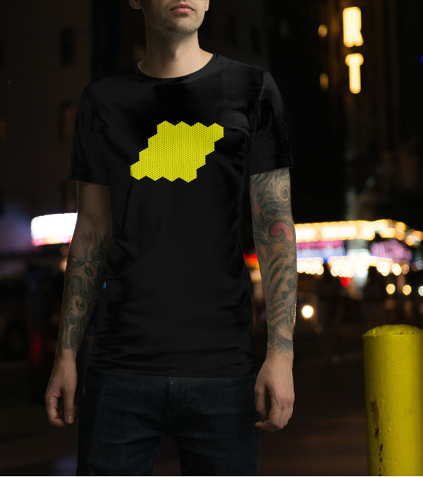 Honeybee Beehive Honeycomb Tiled T-Shirt