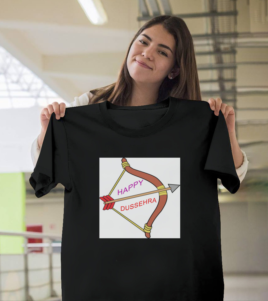 Happy Dussehra Bow and Arrow T-Shirt