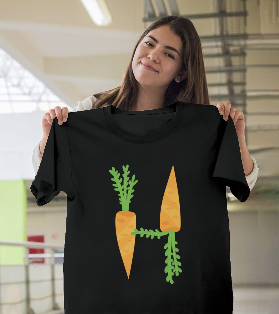 Carrot H Fruit And Vegetable Alphabet T-Shirt
