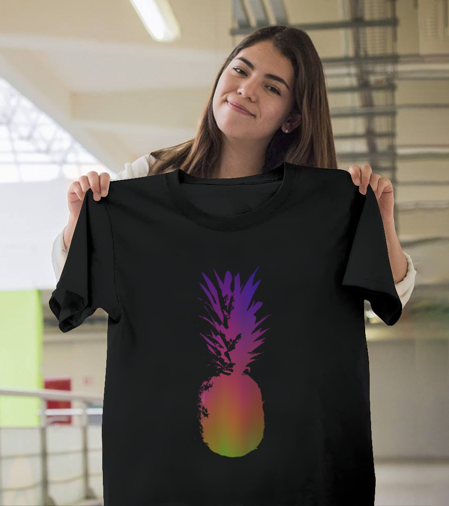 Pineapple Colorful Gradient Rainbow T-Shirt