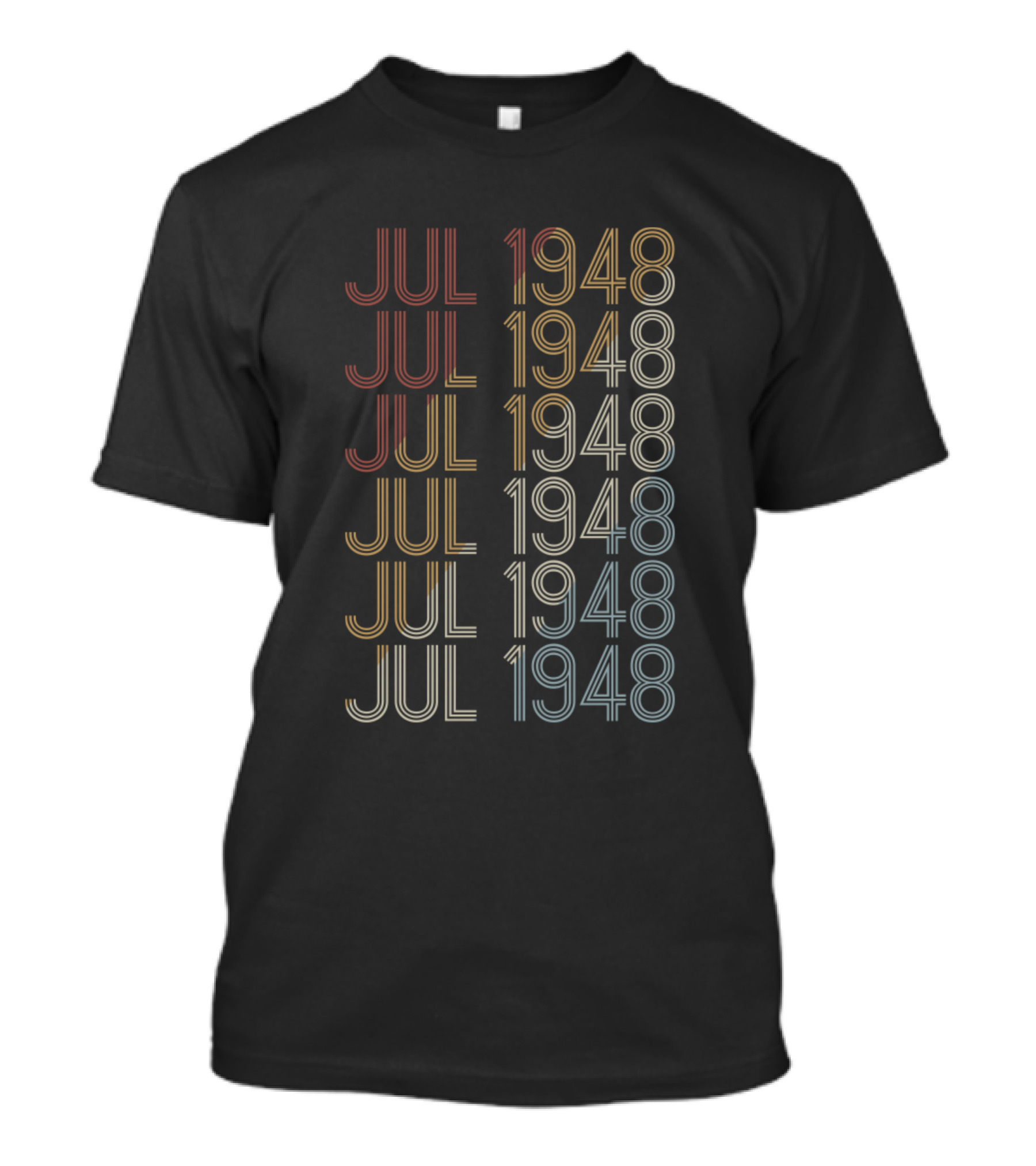 Jul 1948 Retro Vintage July Birthday T-Shirt