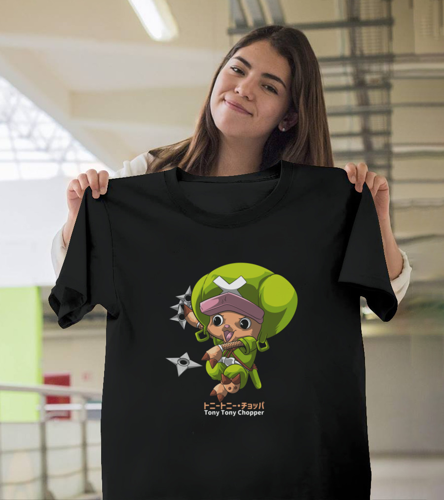 Tony Tony Chopper Ninja Throwing Stars One Piece T-Shirt