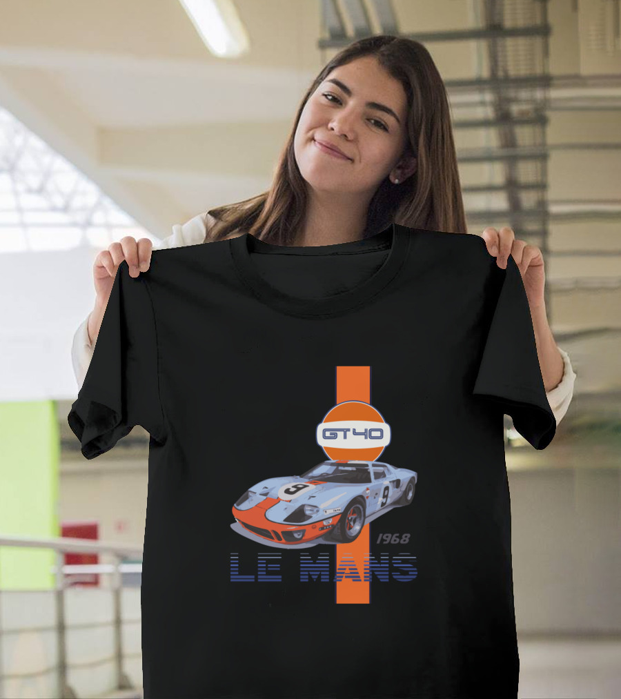 GT40 1968 Le Mans Winning Racecar T-Shirt