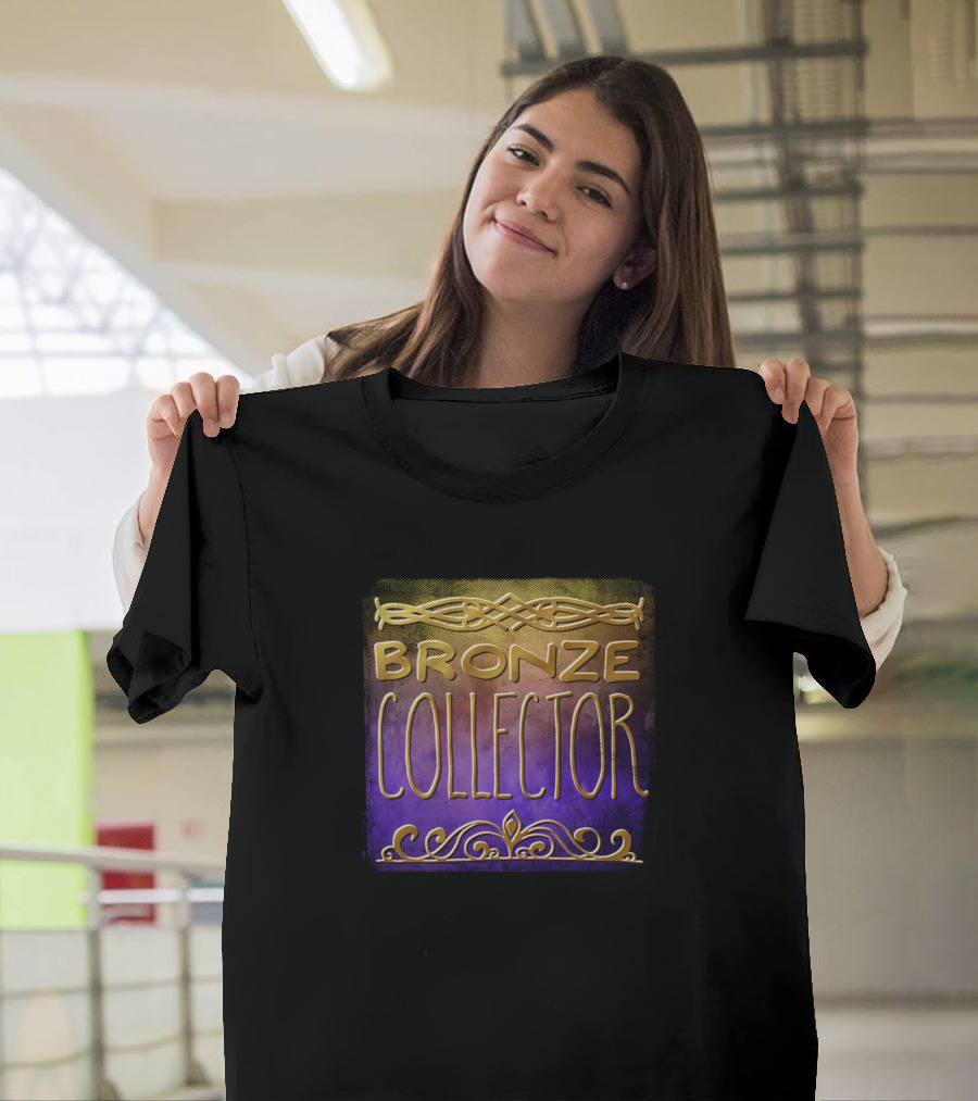 Bronze Collector Ornate Text T-Shirt