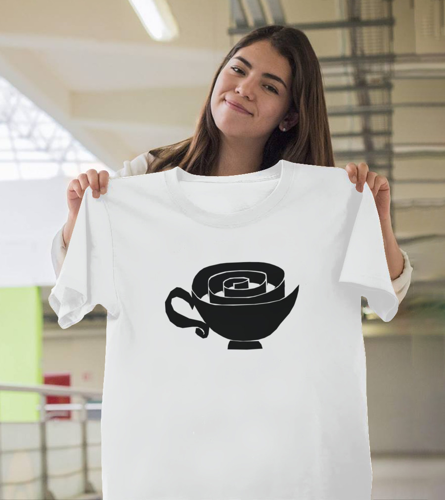 Coffee And Novel Spiral Cup T-Shirt