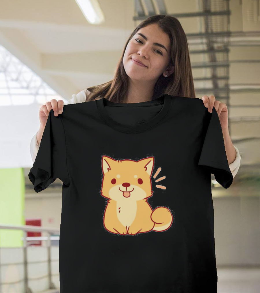 In Love With You Cute Shiba Inu Dog Cartoon T-Shirt