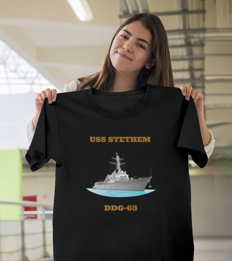 USS Stethem DDG 63 Navy Sailor Veteran Premium T-Shirt