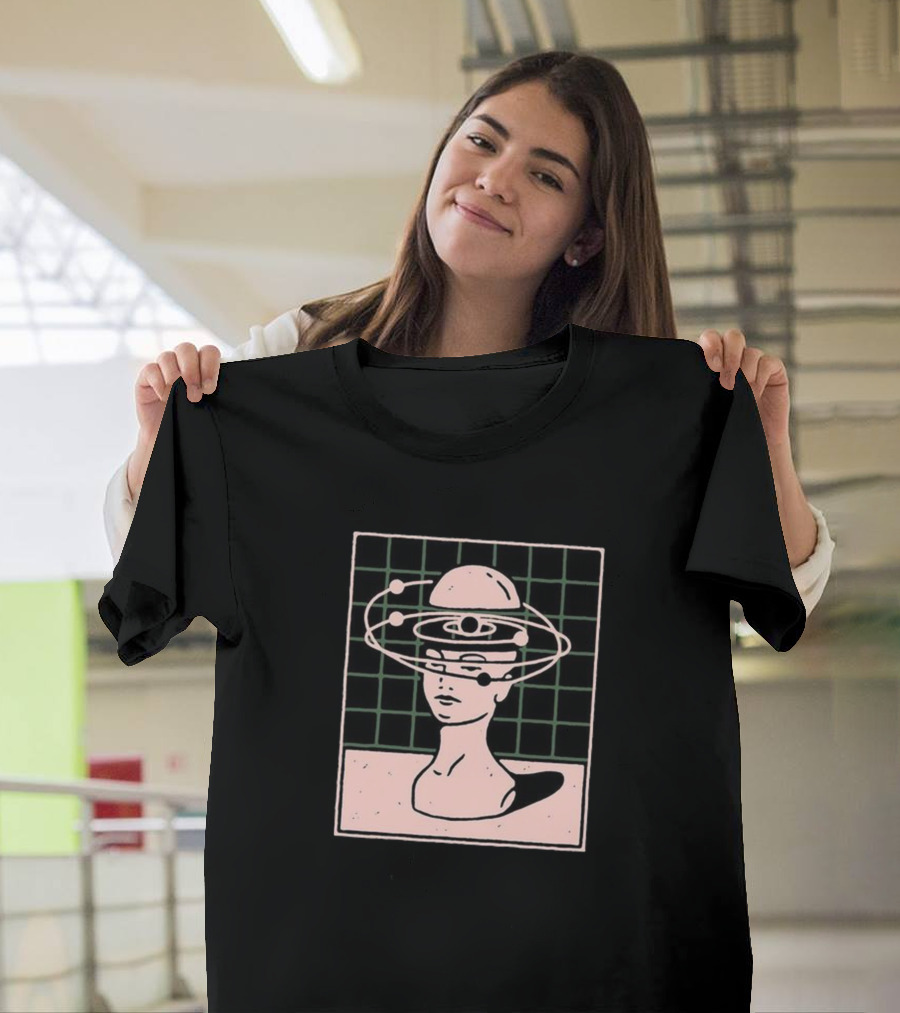Head Full of Thoughts Astronaut Cosmic Orbit T-Shirt