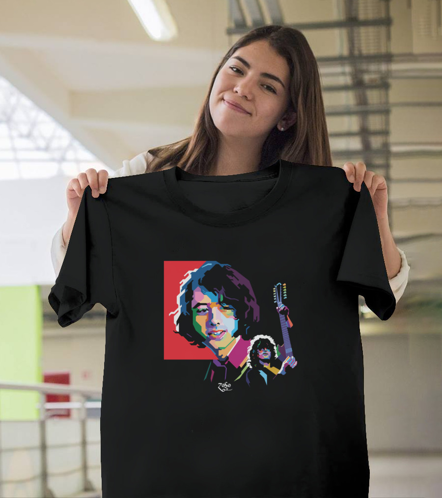 Jimmy Page Zoso Pop Art Guitar Legend T-Shirt