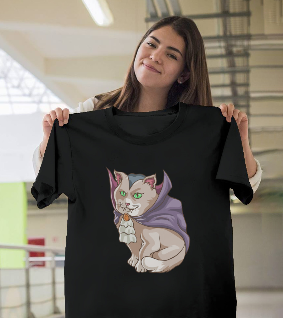 Funny Halloween Vampire Cat Kitty Cats T-Shirt