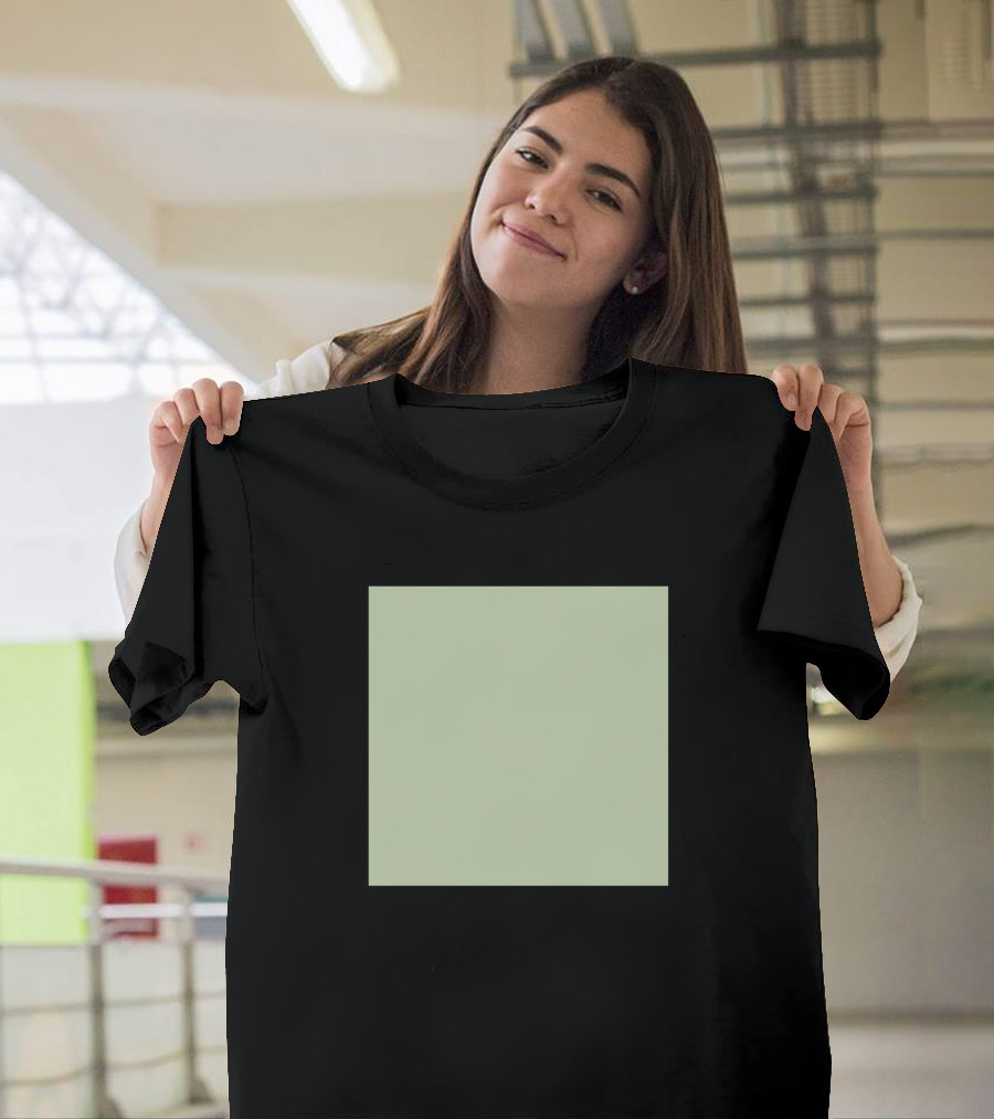 Cucumber Green Solid Green Plain Green Square T-Shirt