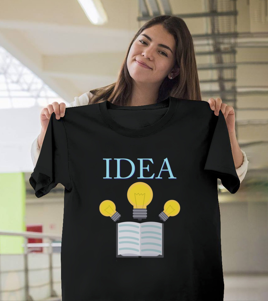IDEA Light Bulbs Book Concept T-Shirt