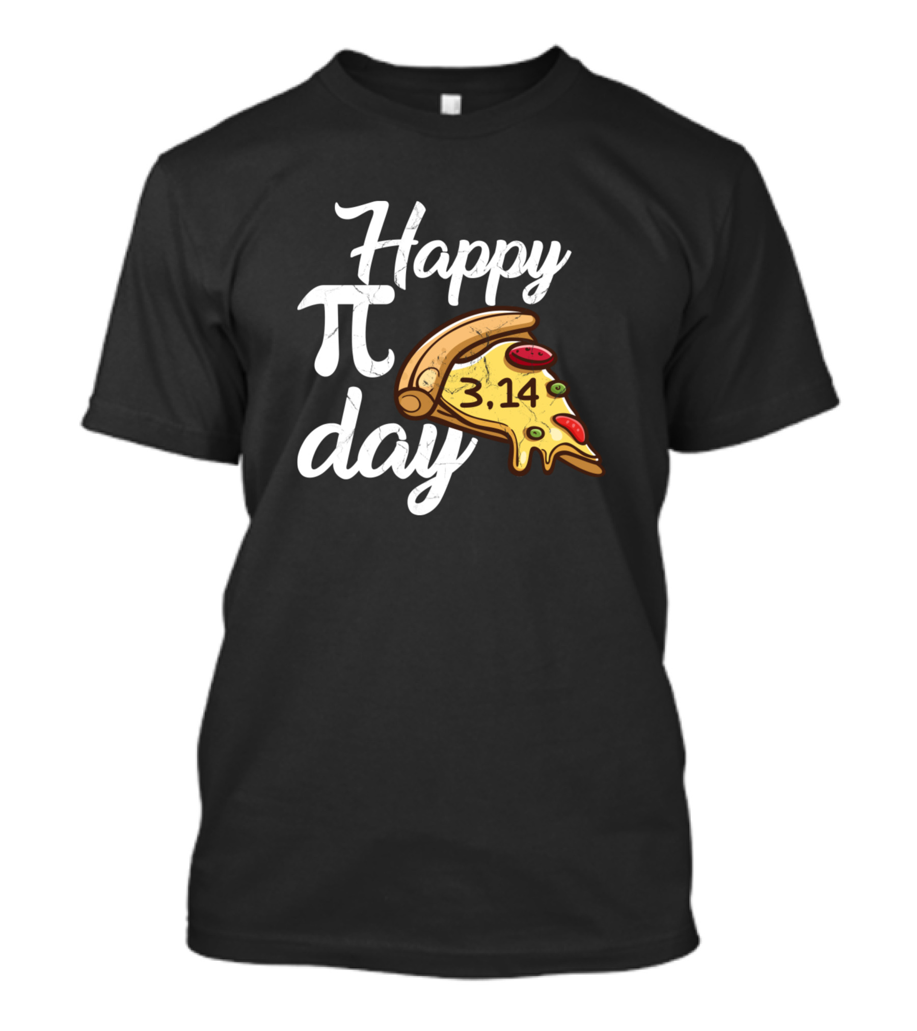 Happy Pi Day 3.14 Pizza Slice Math Geek T-Shirt