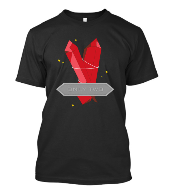 Only Two Red Crystals With Stars T-Shirt