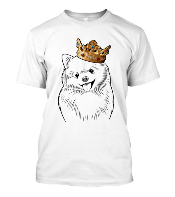 Pomeranian Dog Wearing Royal Crown King Queen T-Shirt