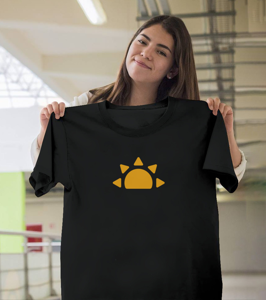 The Sun Shines For Those Who See It Motivational Phrase with Sun T-Shirt