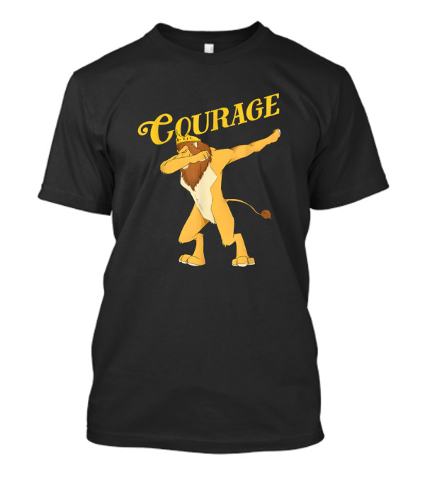 Courage Cowardly Lion Dab The Wizard Of Oz T-Shirt