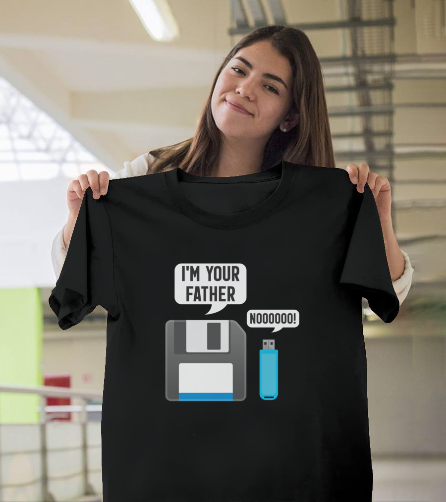 Floppy Disk I'm Your Father USB Flash Drive Noooooo T-Shirt
