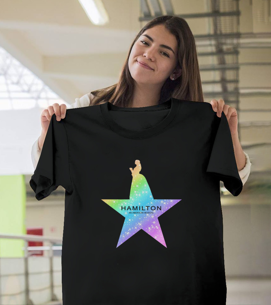 Hamilton An American Musical Rainbow Star T-Shirt