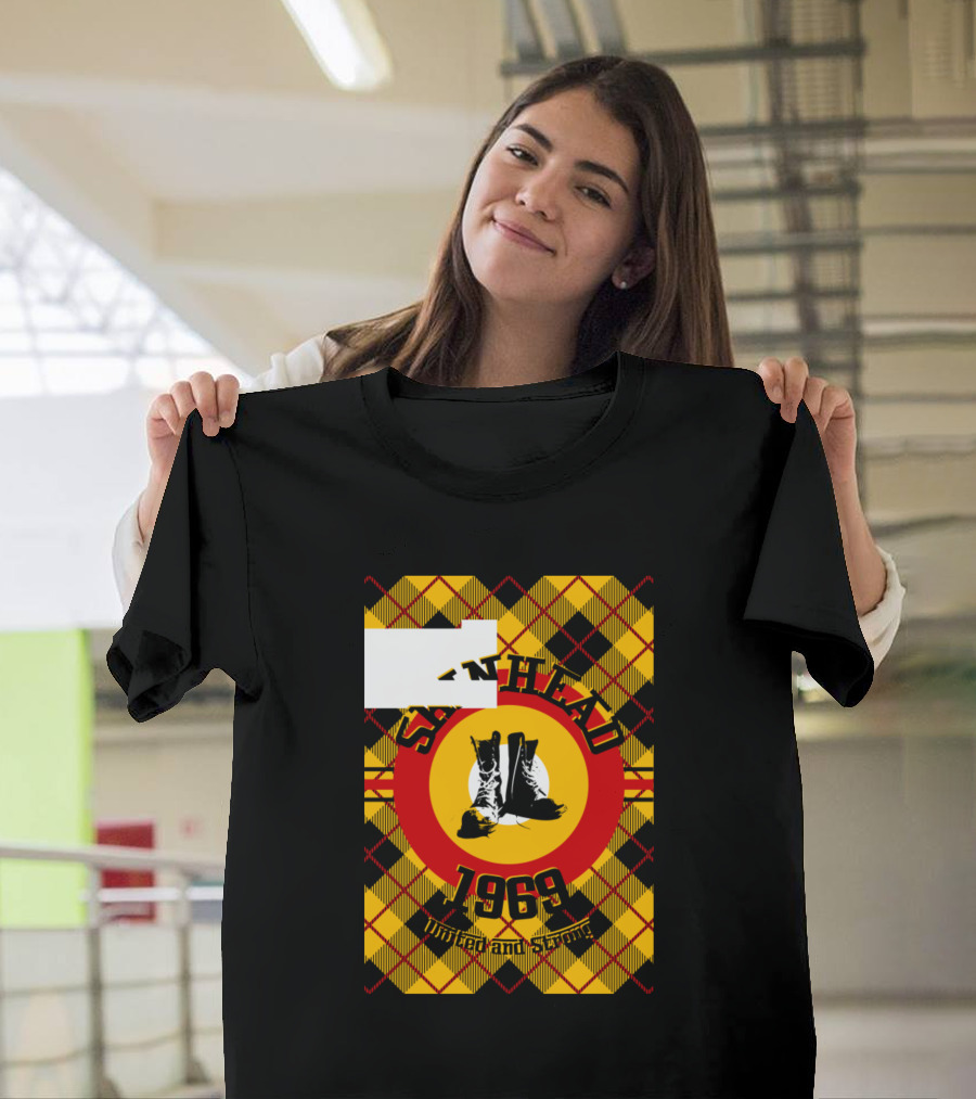 Skinhead 1969 United and Strong Plaid T-Shirt