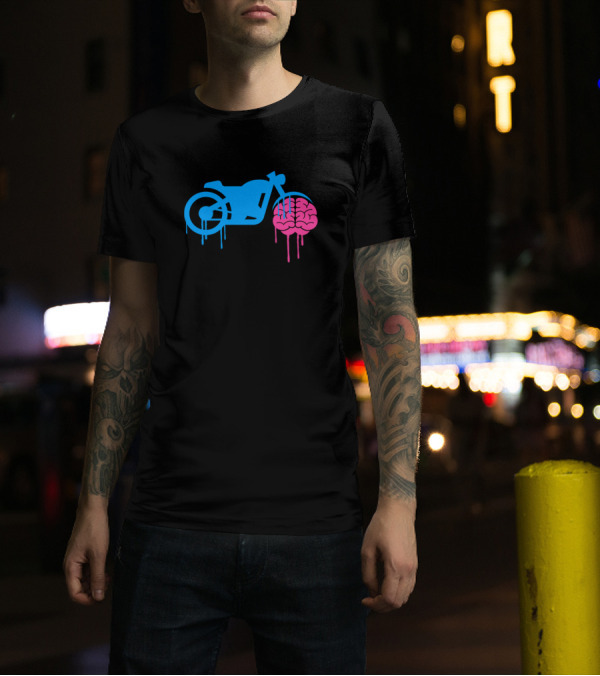 Brain Bike Dripping Fusion T-Shirt