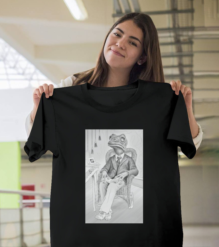 Frog Half Human Half Animal Elegant Seated Gentleman T-Shirt