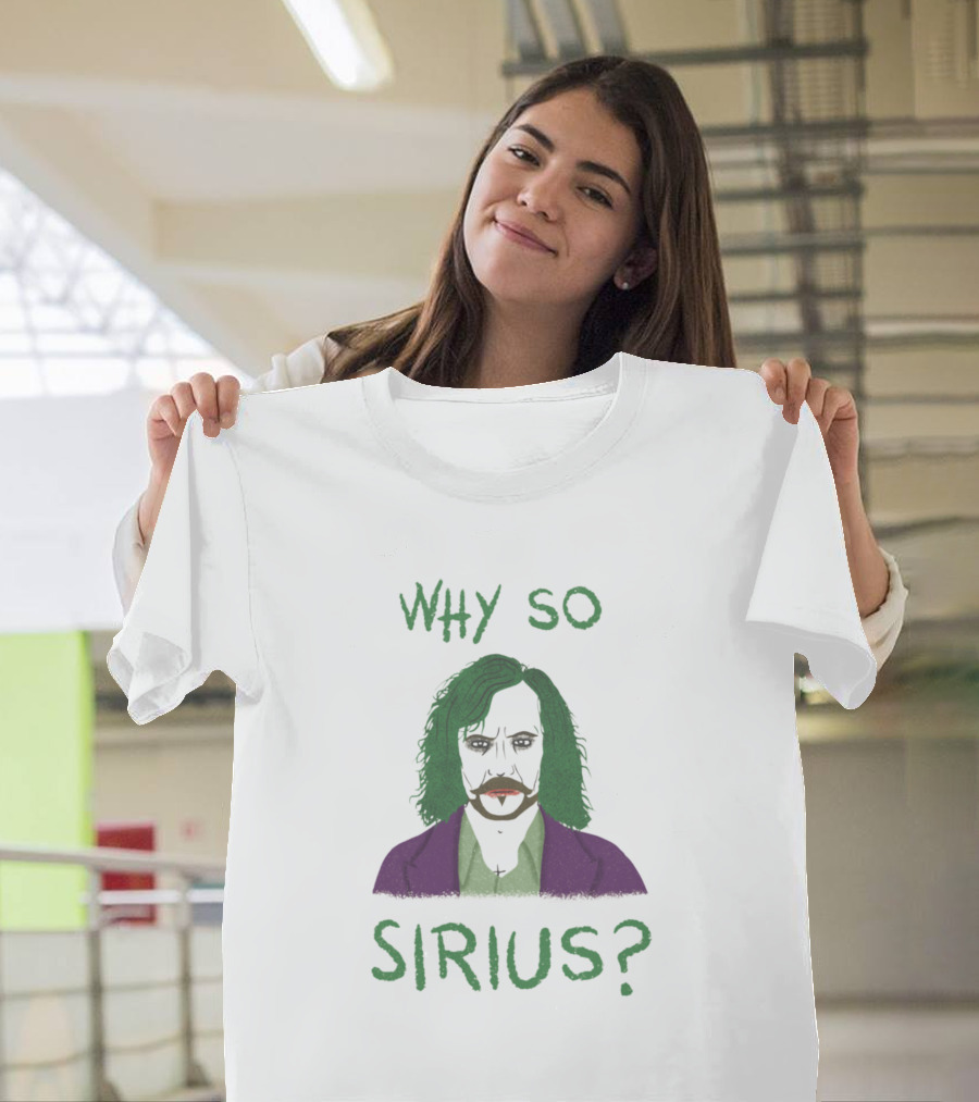 Why So Sirius? Joker-Inspired Green Hair and Purple Jacket T-Shirt