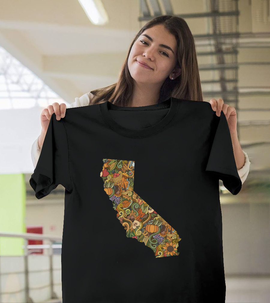 California Thanksgiving Harvest State T-Shirt