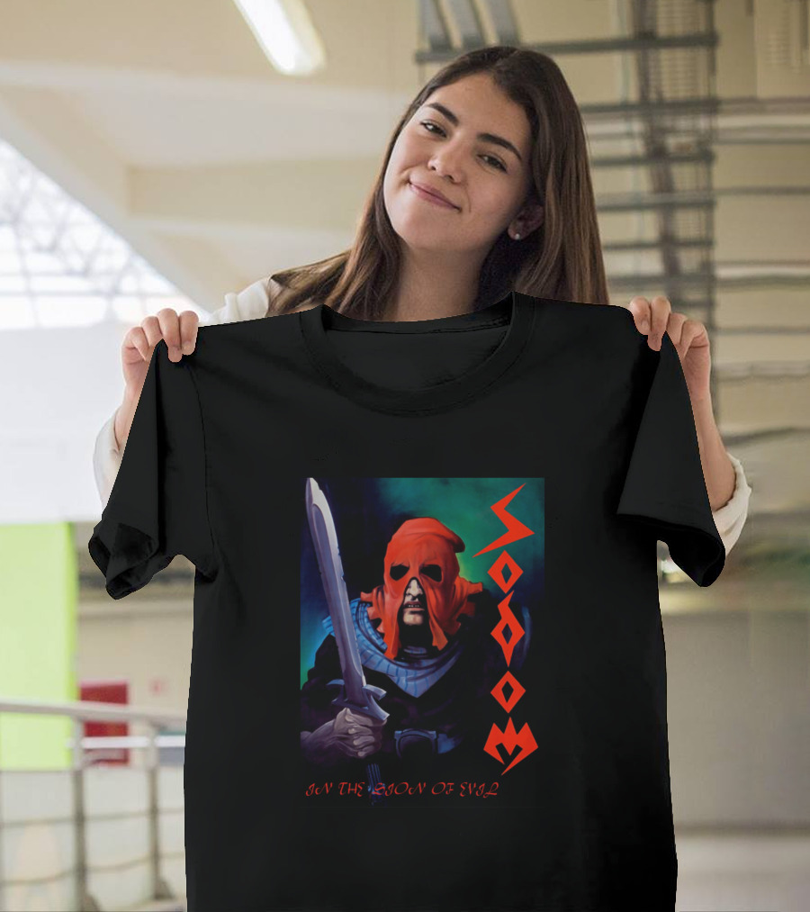 Sodom In The Sign of Evil Album Cover Warrior T-Shirt
