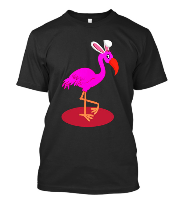 Flamingo Easter Bunny Ears T-Shirt