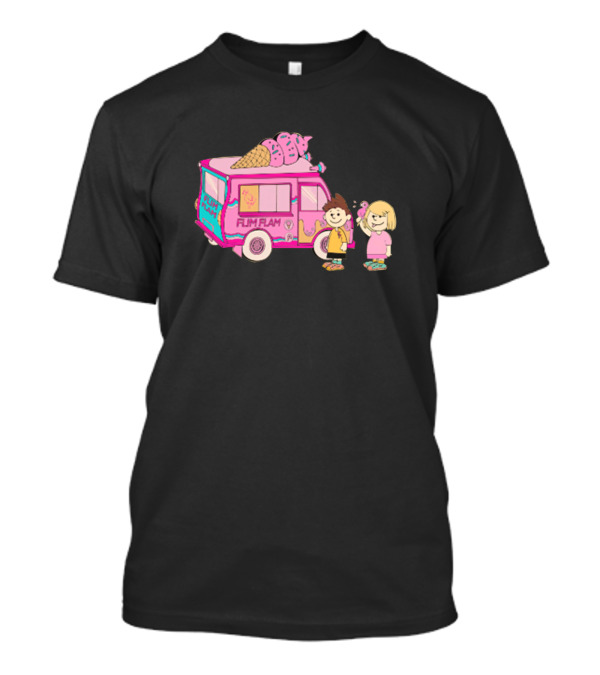 FLIM FLAM Flamingo Ice Cream Truck Adventure T-Shirt