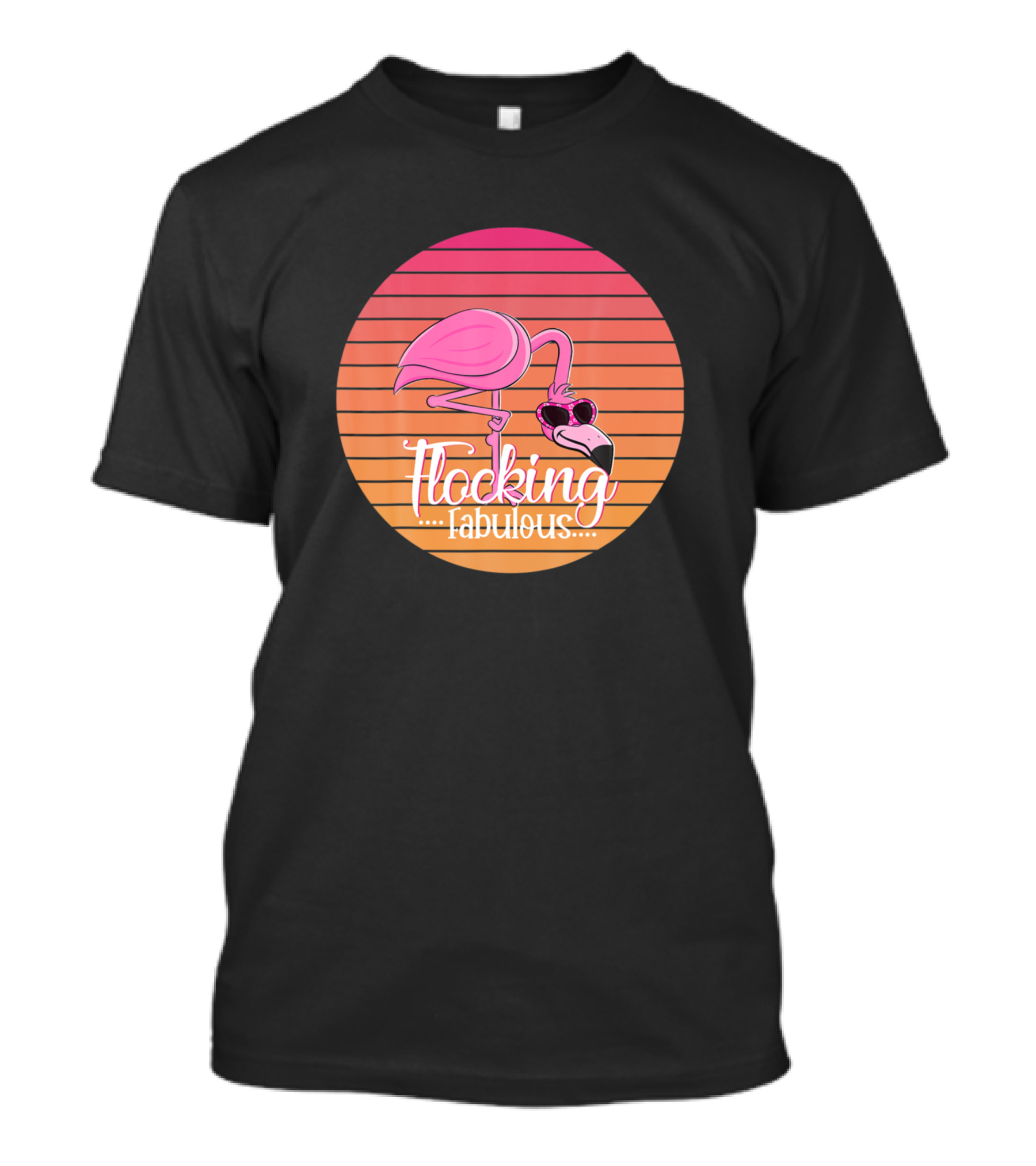 Flocking Fabulous Vintage Flamingo T-Shirt