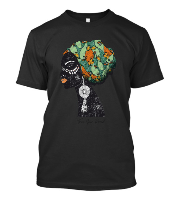 Free Your Mind Floral Afro T-Shirt