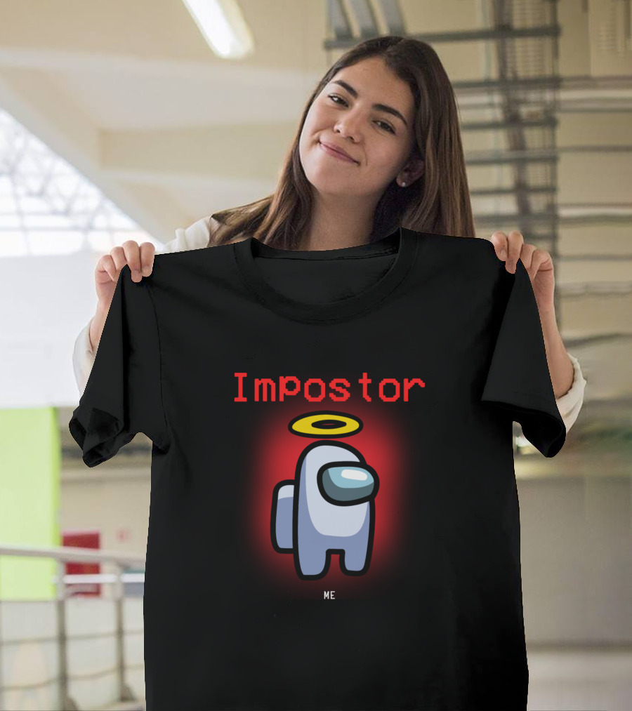 Impostor Me Halo Among Us Character T-Shirt