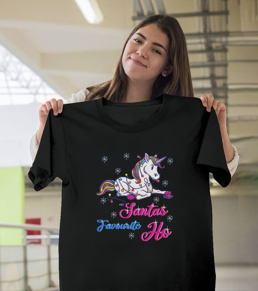 Unicorn Santas Favourite Ho T-Shirt