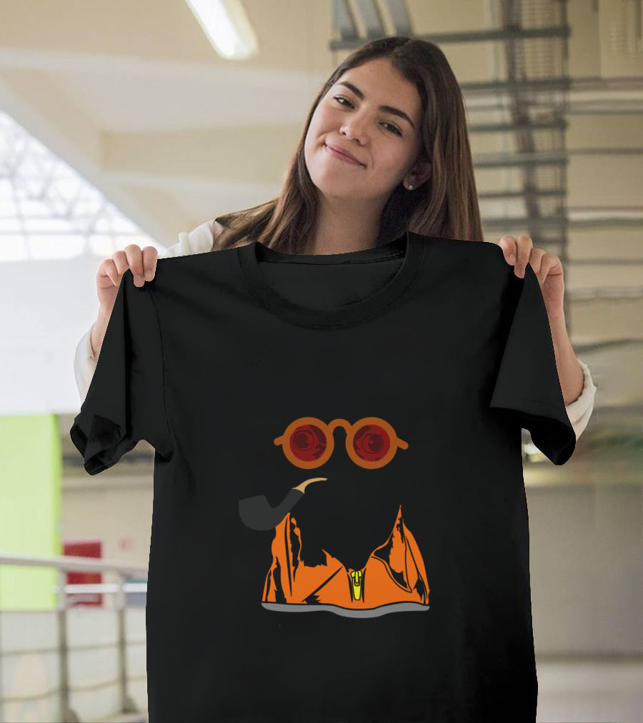 Pug Mafia Face Funny Pug Wearing Sunglasses and Smoking Pipe T-Shirt