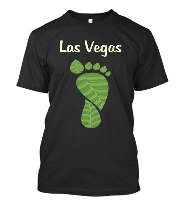 Las Vegas Leaf Footprint T-Shirt