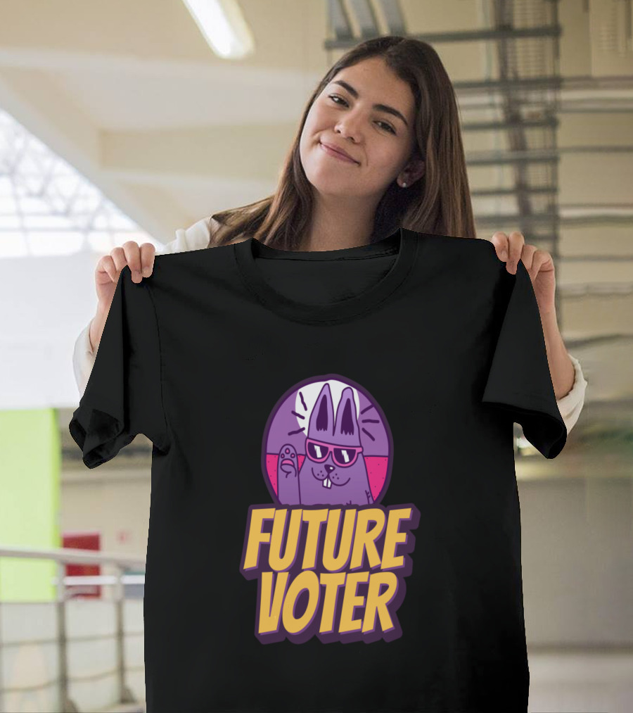 Future Voter Kids Cool Rabbit Youth T-Shirt
