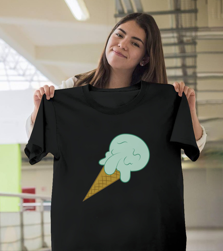 Ice Cream Squidward Cone Cartoon Style Spongebob T-Shirt