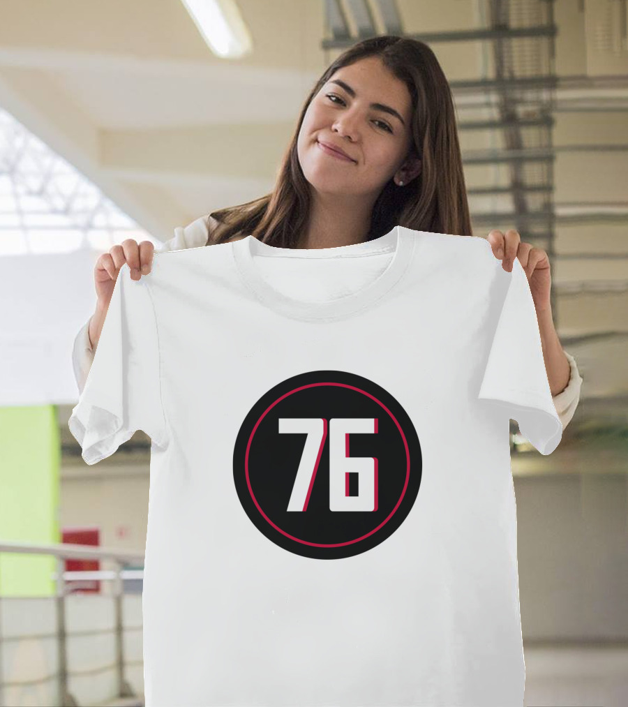 Kaleb McGary Number 76 Atlanta Falcons Football Jersey T-Shirt